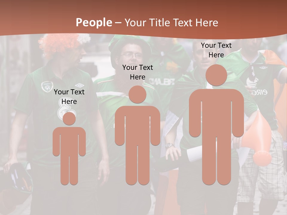 Orange Men Ireland PowerPoint Template