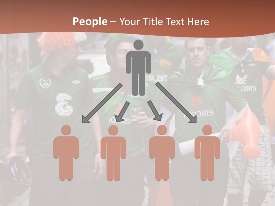 Orange Men Ireland PowerPoint Template