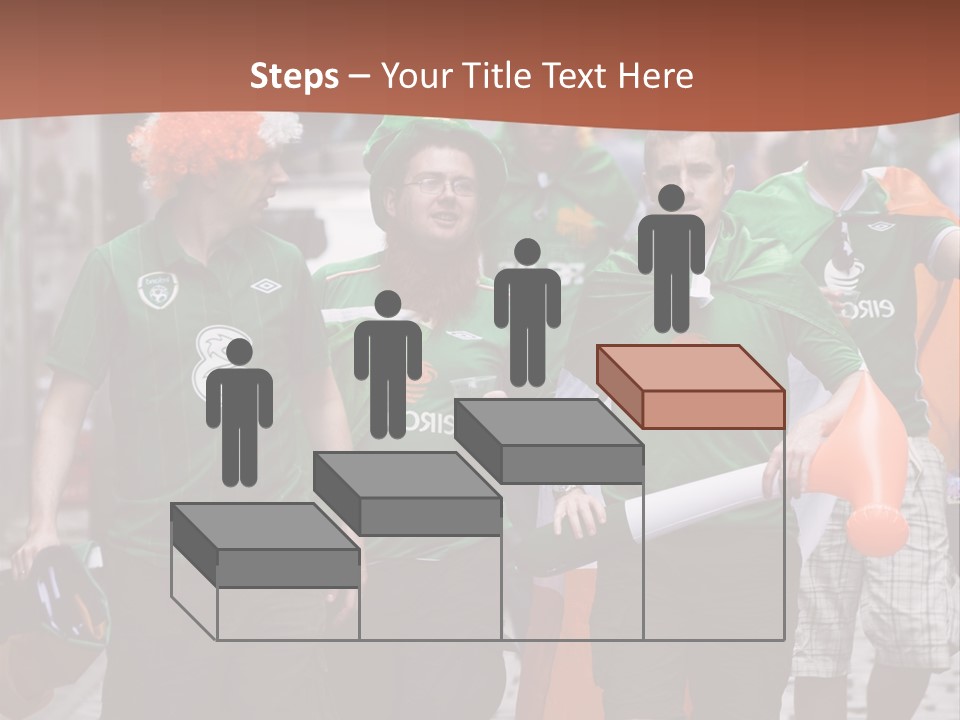 Orange Men Ireland PowerPoint Template