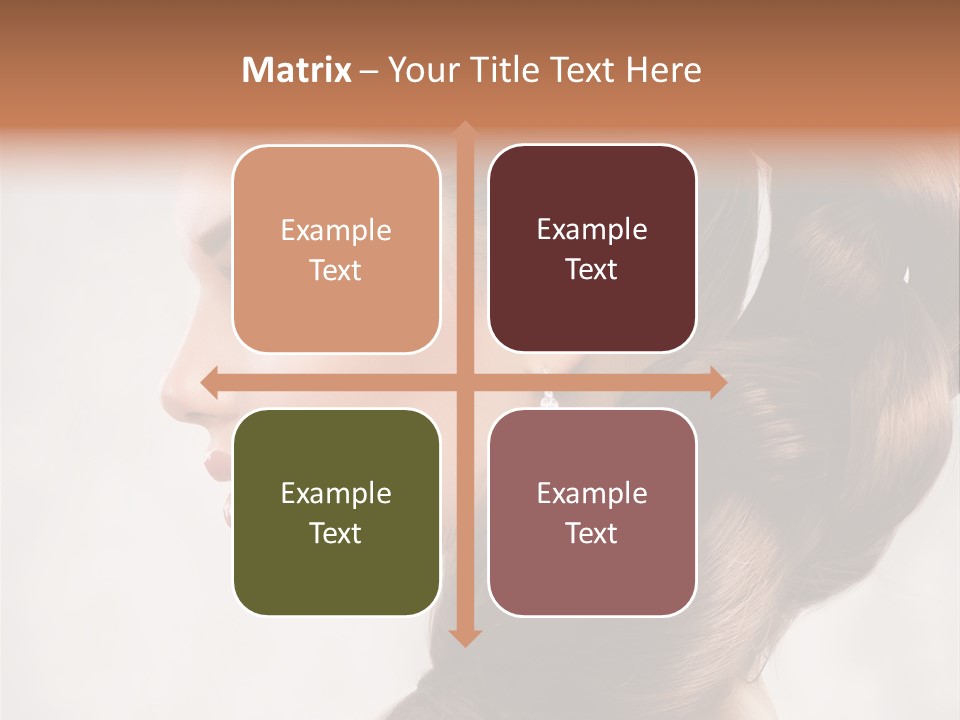 Brunette Eyelashes Beautiful PowerPoint Template