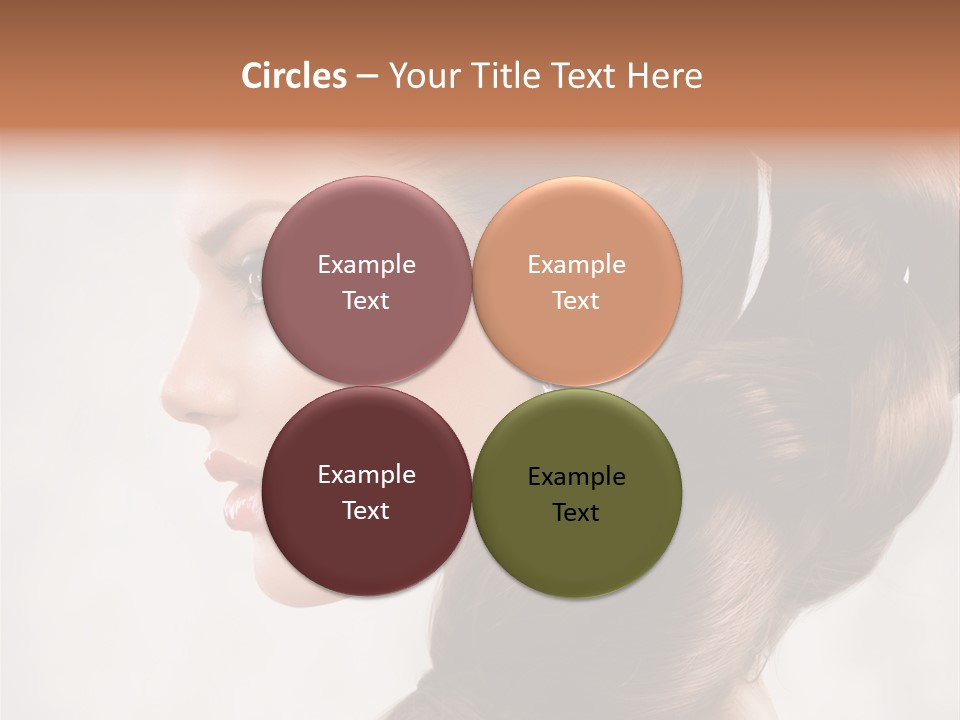 Brunette Eyelashes Beautiful PowerPoint Template