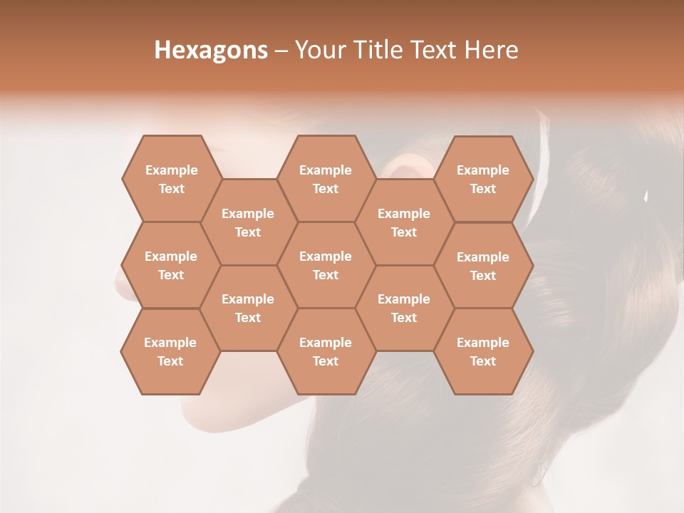 Brunette Eyelashes Beautiful PowerPoint Template