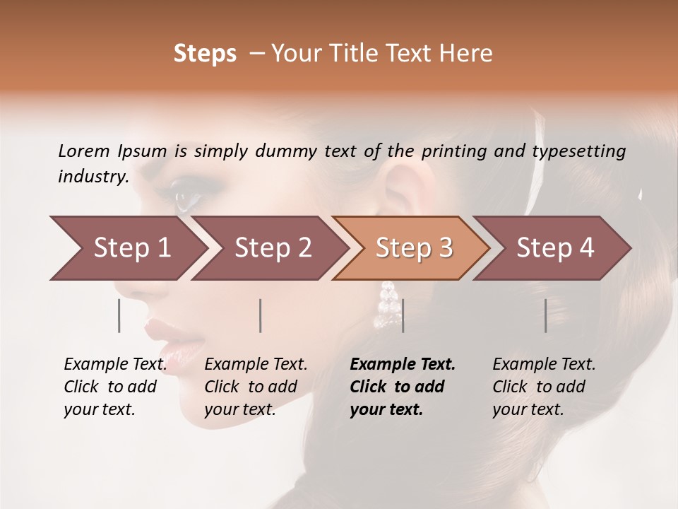 Brunette Eyelashes Beautiful PowerPoint Template