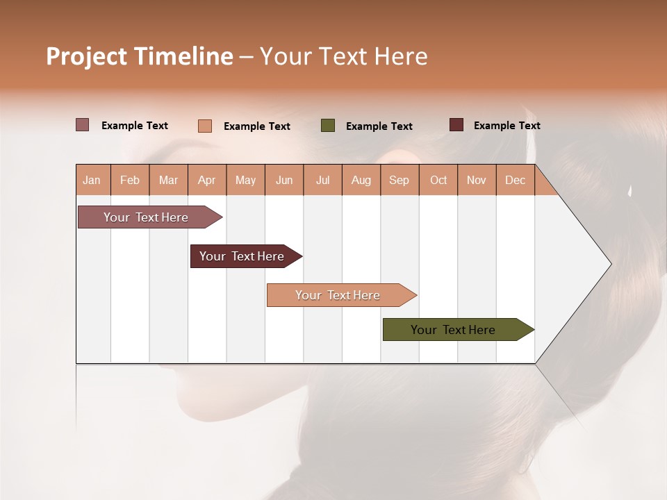 Brunette Eyelashes Beautiful PowerPoint Template