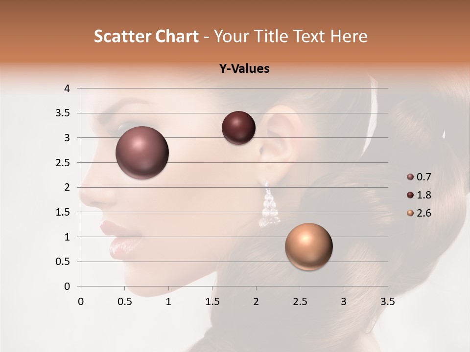 Brunette Eyelashes Beautiful PowerPoint Template