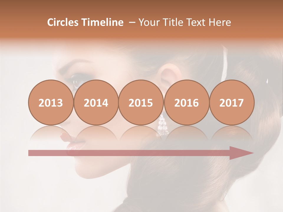 Brunette Eyelashes Beautiful PowerPoint Template