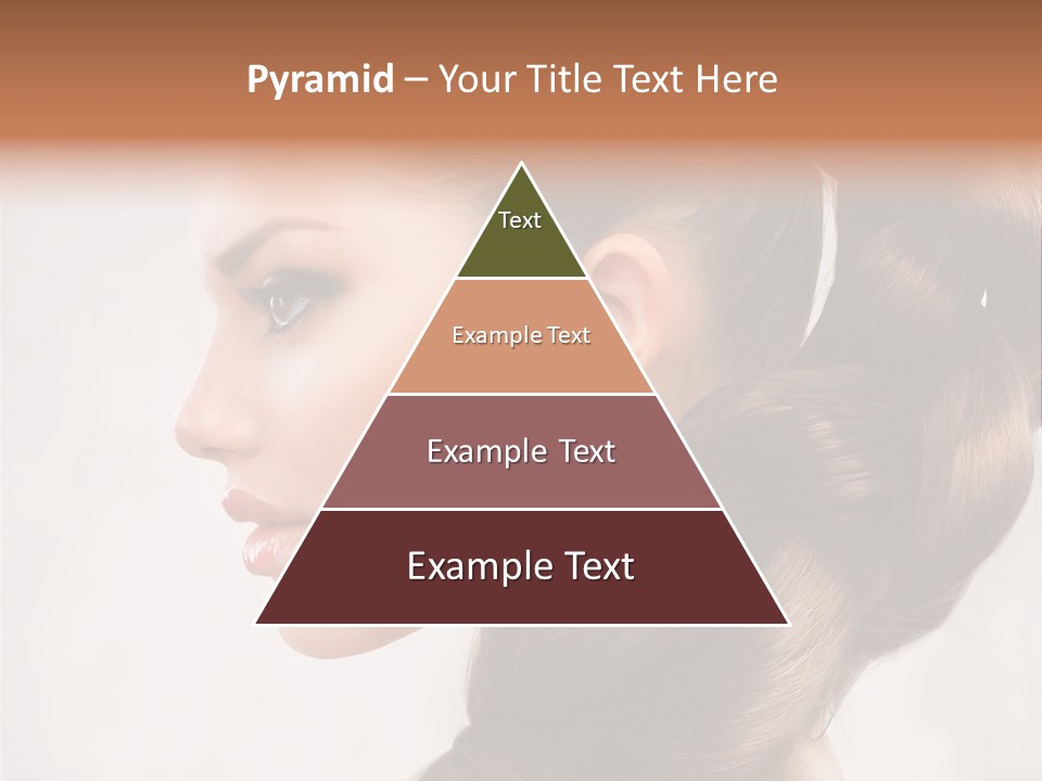 Brunette Eyelashes Beautiful PowerPoint Template