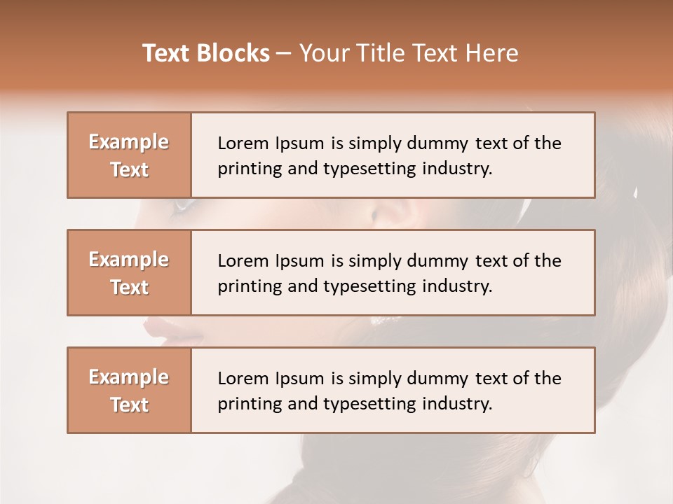 Brunette Eyelashes Beautiful PowerPoint Template