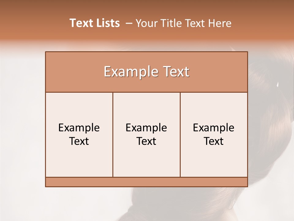 Brunette Eyelashes Beautiful PowerPoint Template