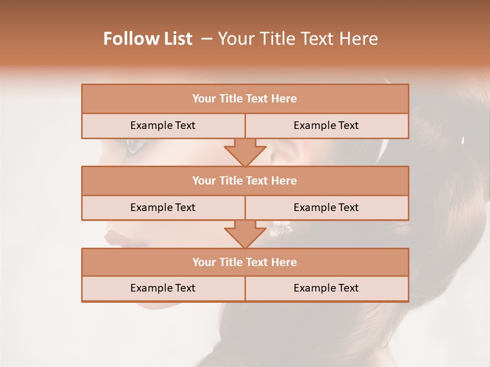 Brunette Eyelashes Beautiful PowerPoint Template