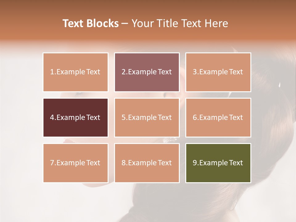 Brunette Eyelashes Beautiful PowerPoint Template