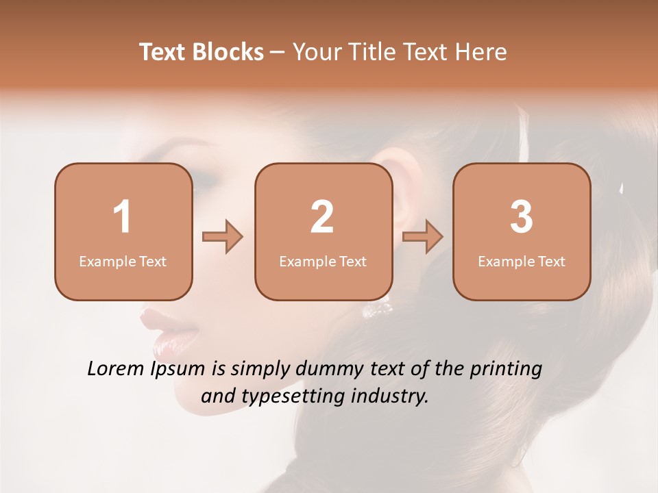 Brunette Eyelashes Beautiful PowerPoint Template