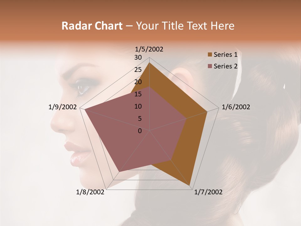 Brunette Eyelashes Beautiful PowerPoint Template