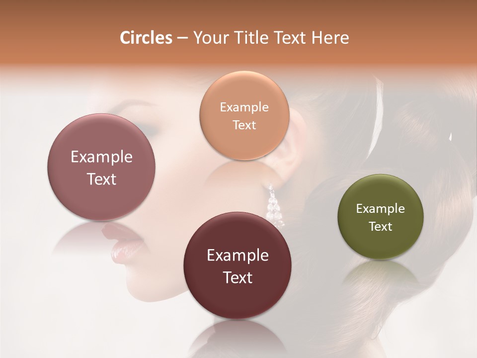 Brunette Eyelashes Beautiful PowerPoint Template