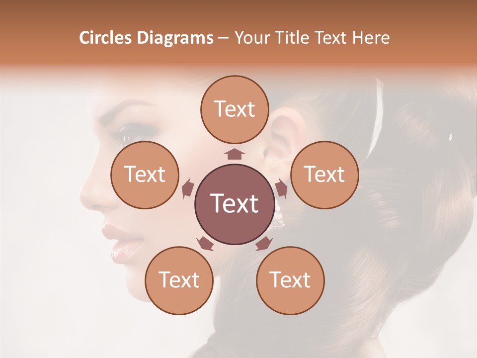 Brunette Eyelashes Beautiful PowerPoint Template