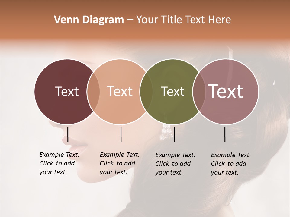 Brunette Eyelashes Beautiful PowerPoint Template