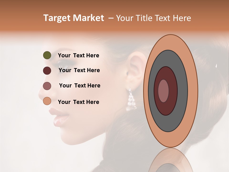 Brunette Eyelashes Beautiful PowerPoint Template