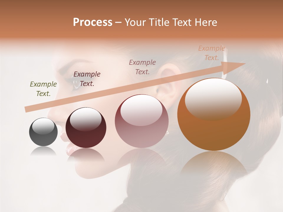 Brunette Eyelashes Beautiful PowerPoint Template