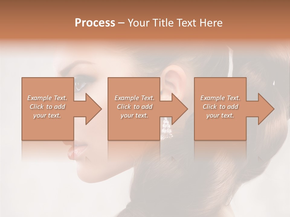 Brunette Eyelashes Beautiful PowerPoint Template