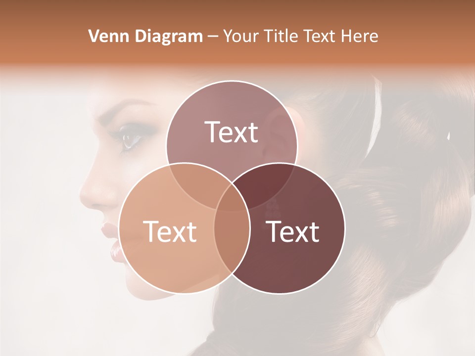 Brunette Eyelashes Beautiful PowerPoint Template