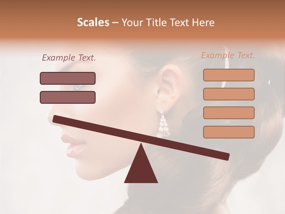 Brunette Eyelashes Beautiful PowerPoint Template