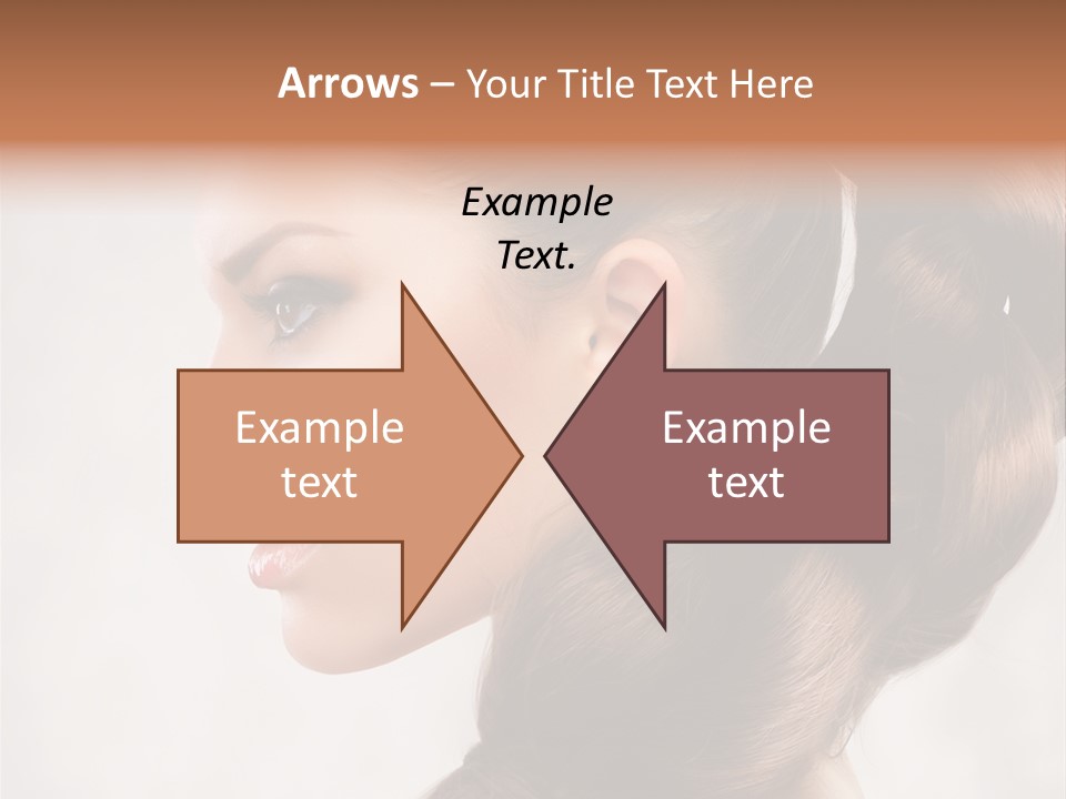 Brunette Eyelashes Beautiful PowerPoint Template