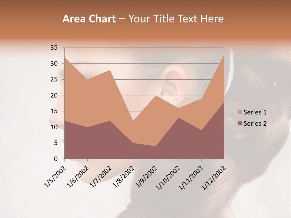 Brunette Eyelashes Beautiful PowerPoint Template