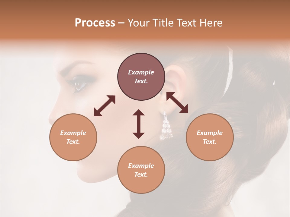 Brunette Eyelashes Beautiful PowerPoint Template