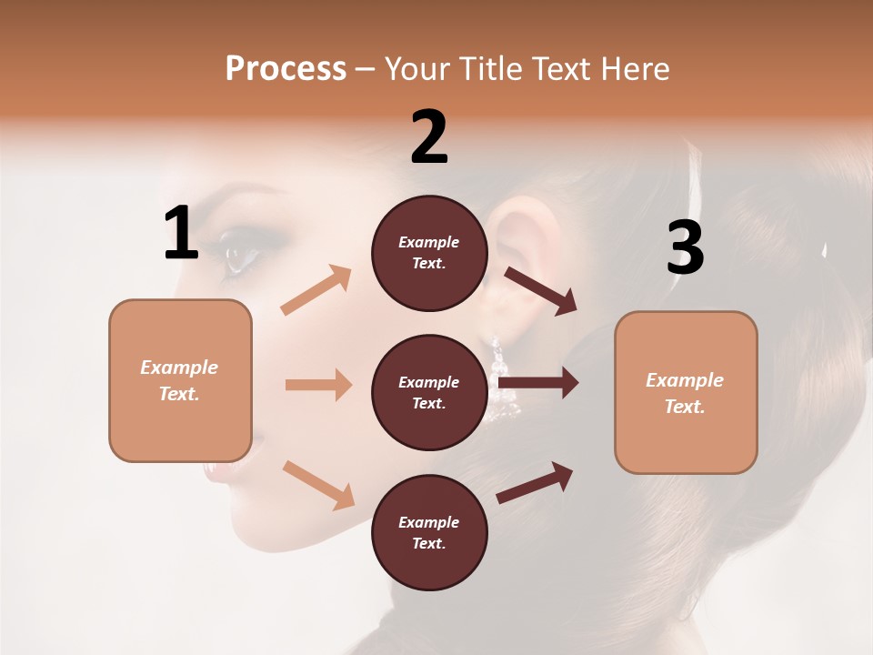 Brunette Eyelashes Beautiful PowerPoint Template