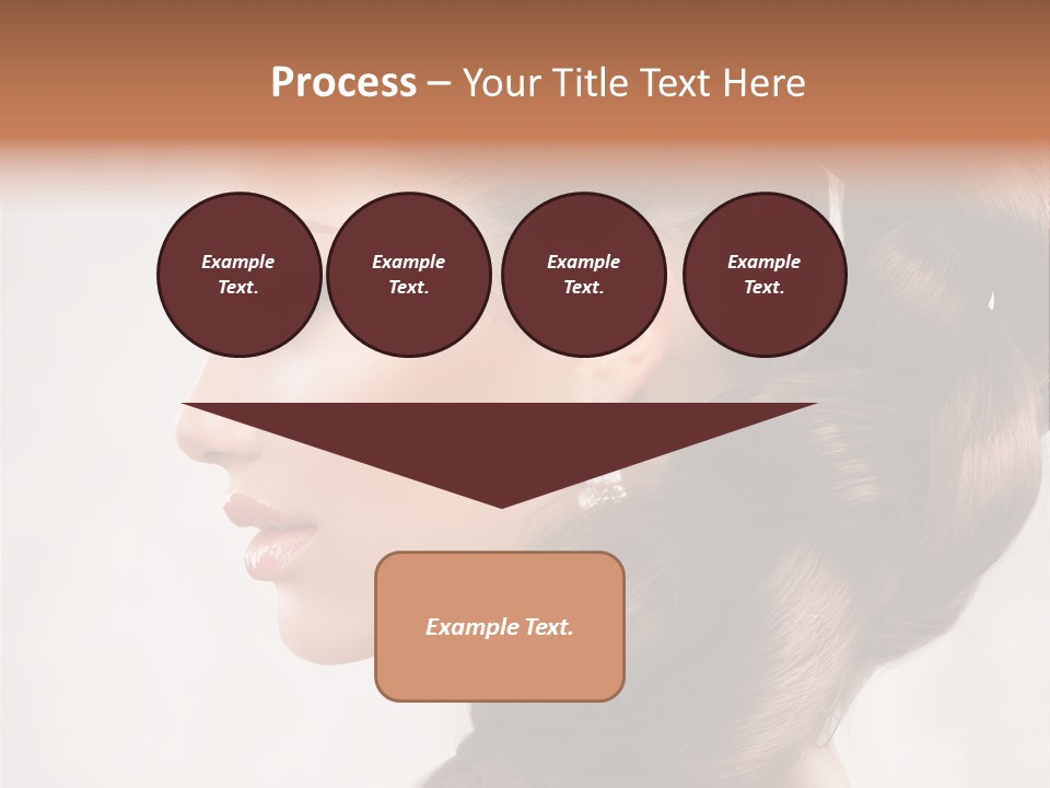 Brunette Eyelashes Beautiful PowerPoint Template