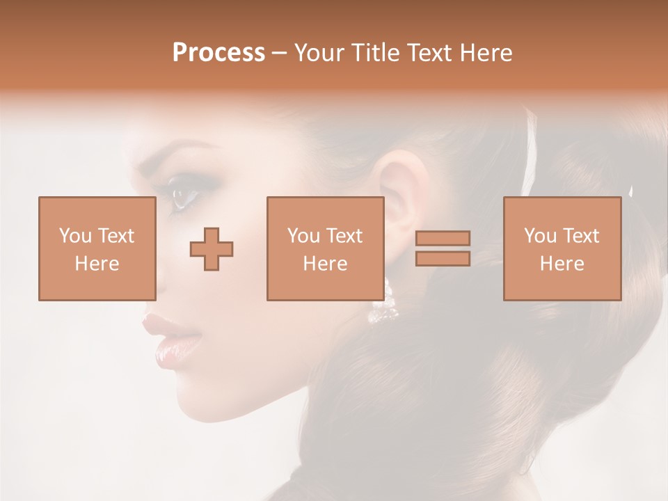 Brunette Eyelashes Beautiful PowerPoint Template