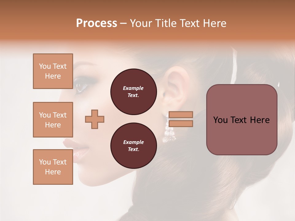 Brunette Eyelashes Beautiful PowerPoint Template