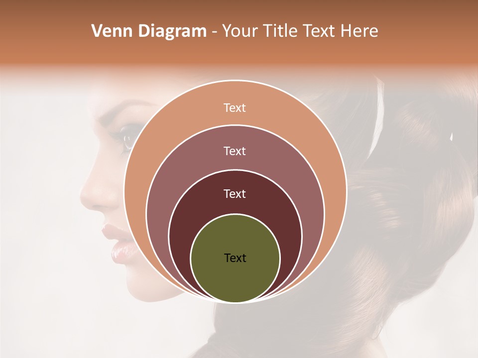 Brunette Eyelashes Beautiful PowerPoint Template