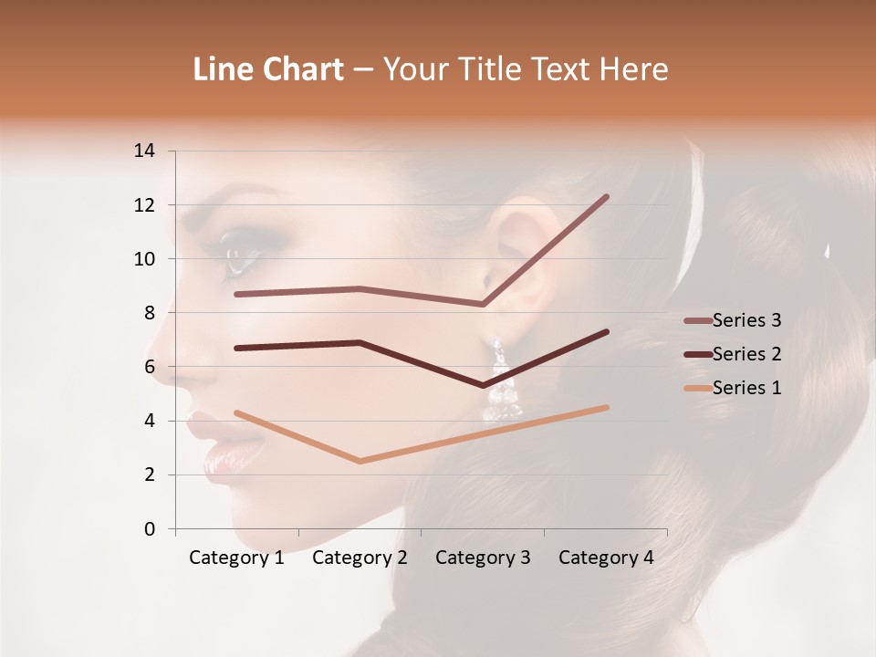 Brunette Eyelashes Beautiful PowerPoint Template