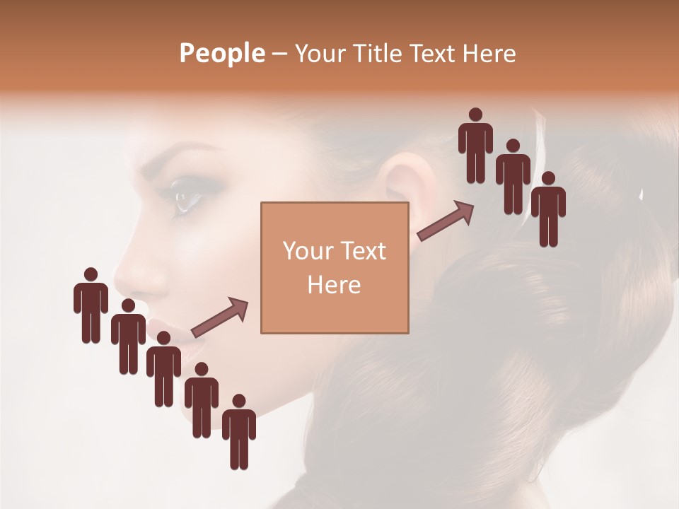 Brunette Eyelashes Beautiful PowerPoint Template