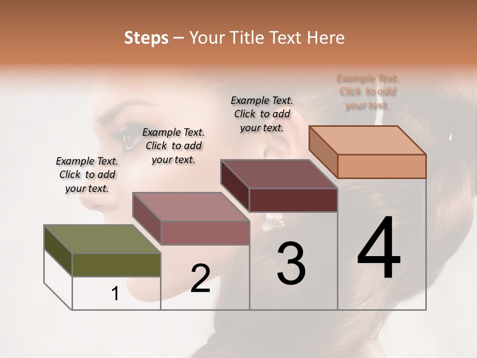 Brunette Eyelashes Beautiful PowerPoint Template