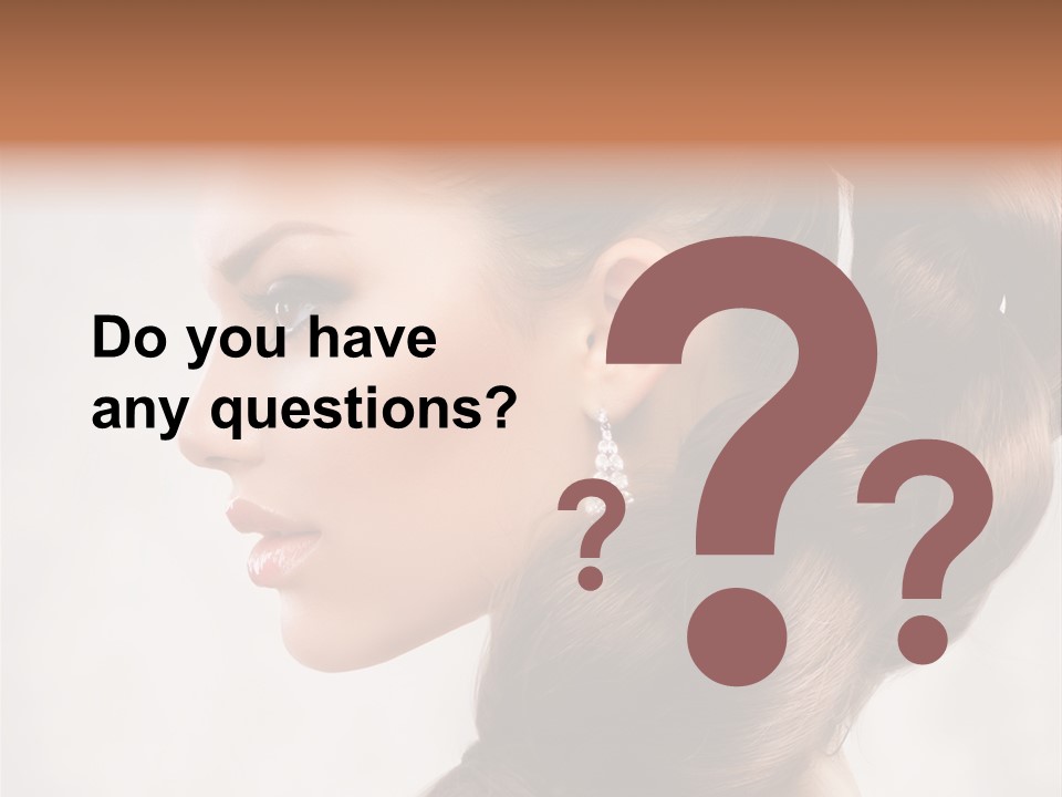 Brunette Eyelashes Beautiful PowerPoint Template