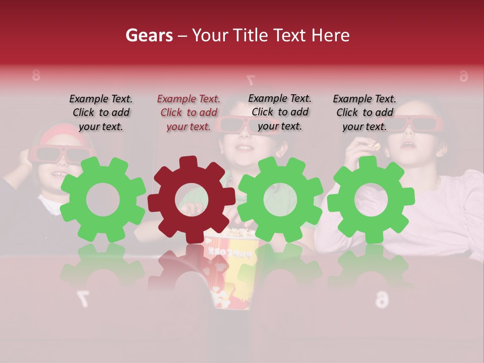 Interior Shot Snack Foods Horizontal Format PowerPoint Template