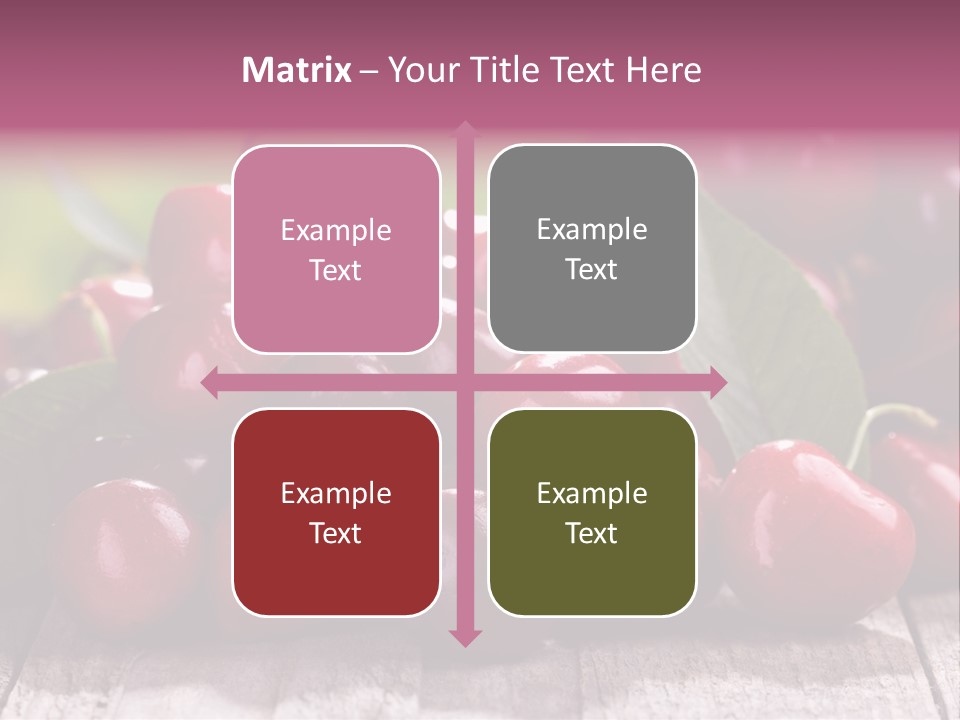 Object Dessert Leaf PowerPoint Template