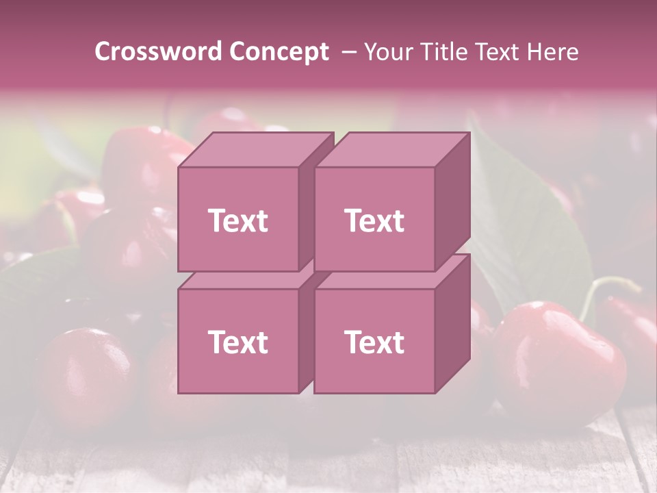 Object Dessert Leaf PowerPoint Template