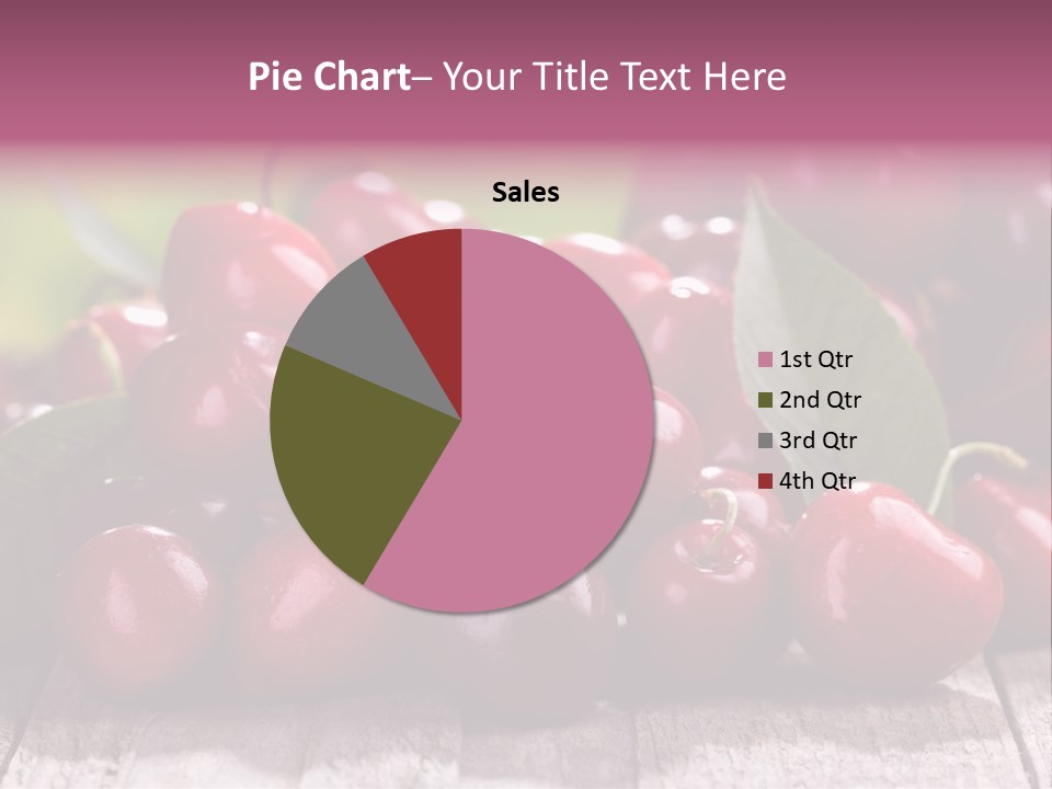 Object Dessert Leaf PowerPoint Template