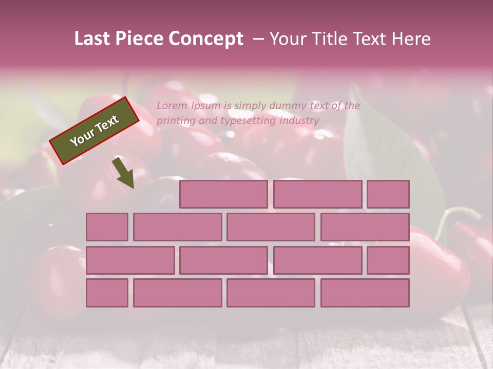 Object Dessert Leaf PowerPoint Template