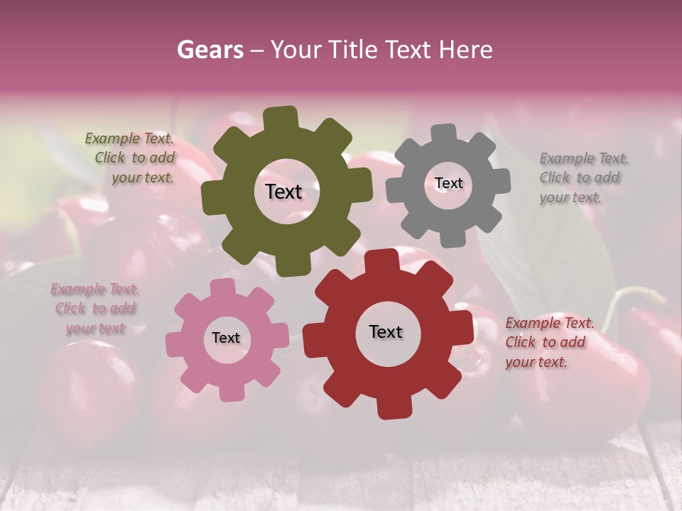 Object Dessert Leaf PowerPoint Template