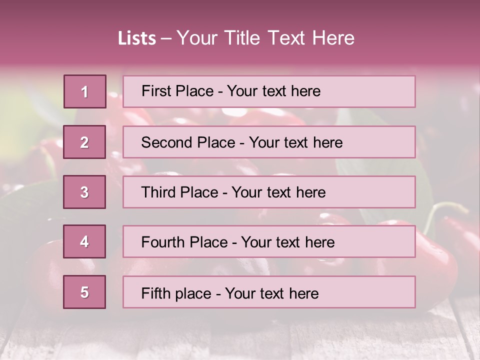 Object Dessert Leaf PowerPoint Template