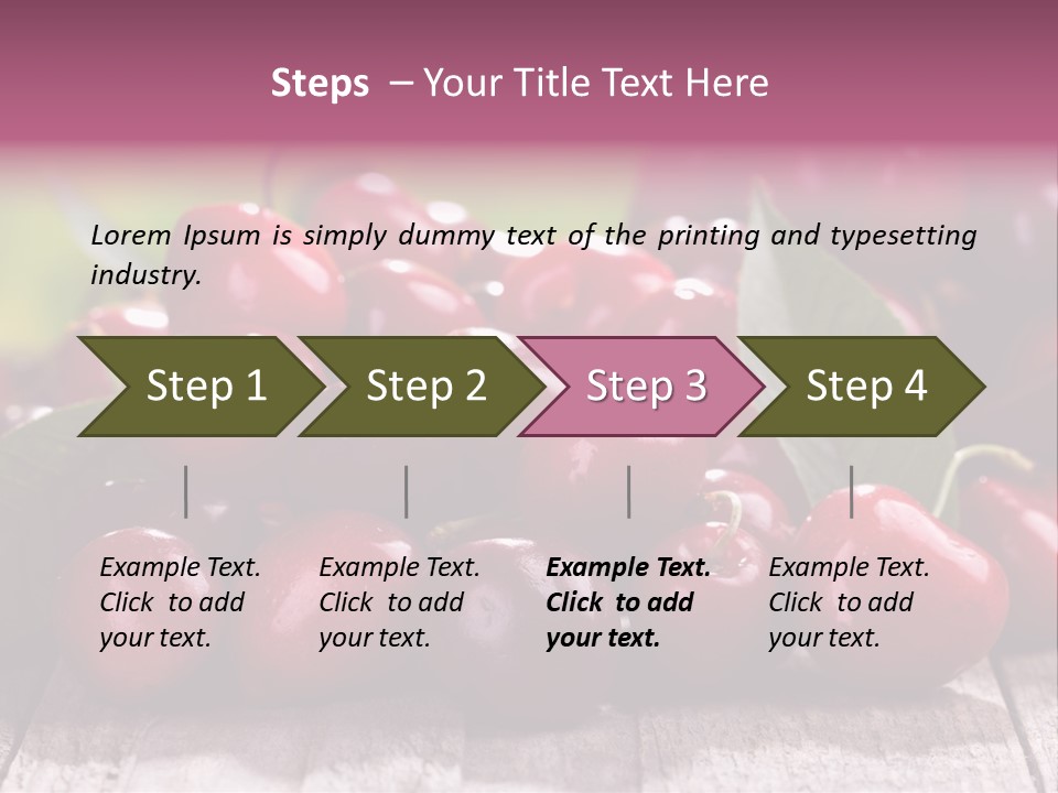 Object Dessert Leaf PowerPoint Template
