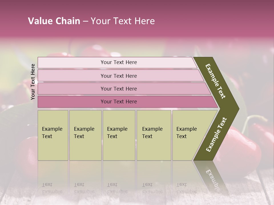 Object Dessert Leaf PowerPoint Template