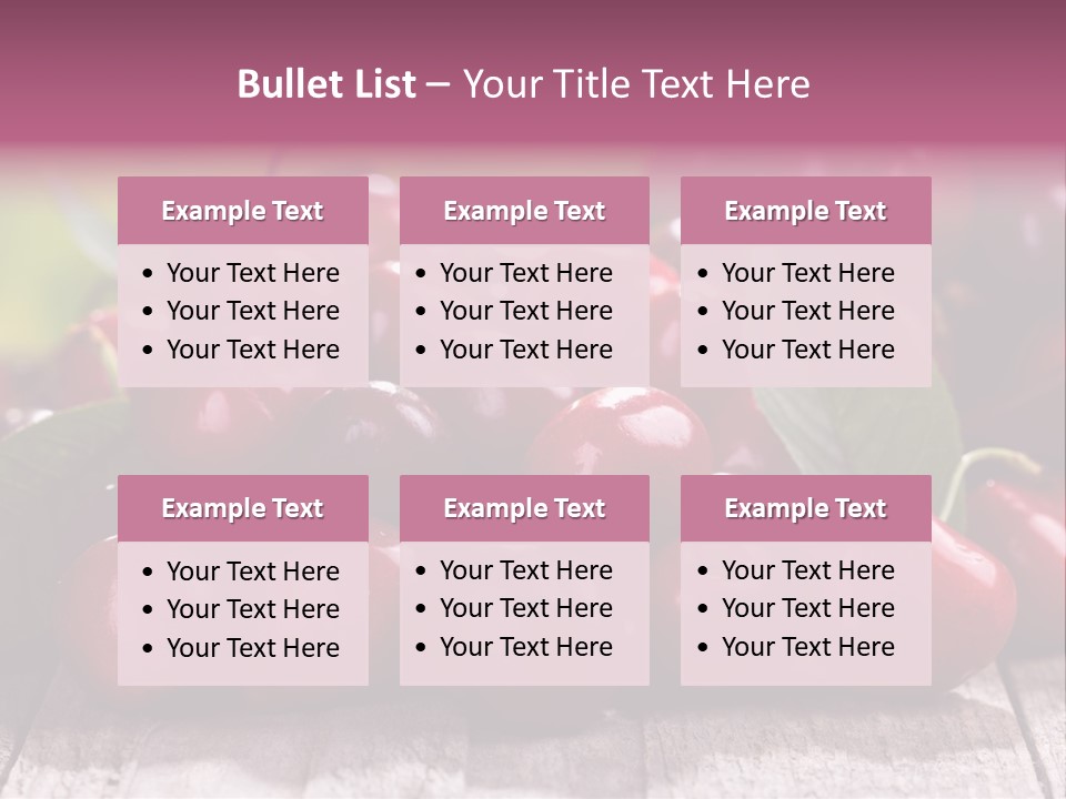 Object Dessert Leaf PowerPoint Template