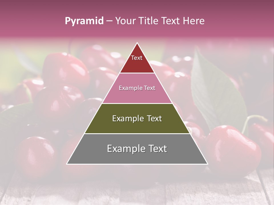 Object Dessert Leaf PowerPoint Template