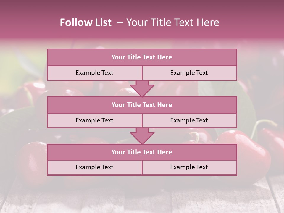Object Dessert Leaf PowerPoint Template