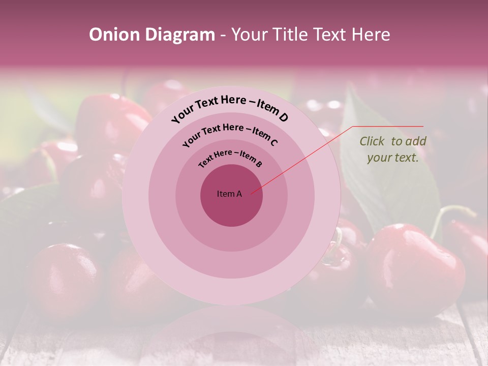 Object Dessert Leaf PowerPoint Template